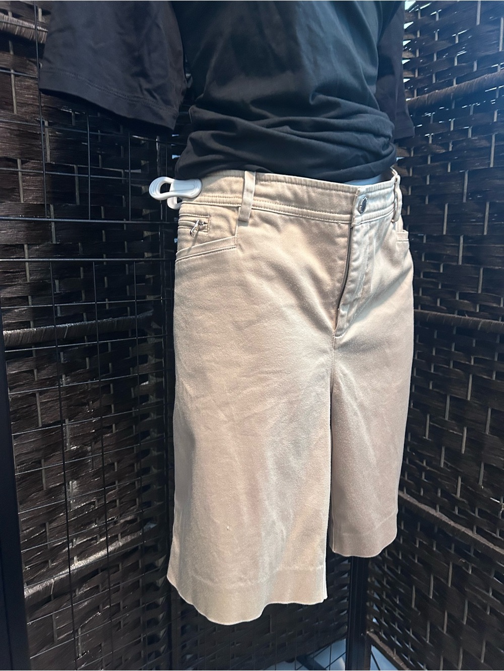 Lauren Ralph Lauren Tan Flat-Front 5 pocket Shorts 10p